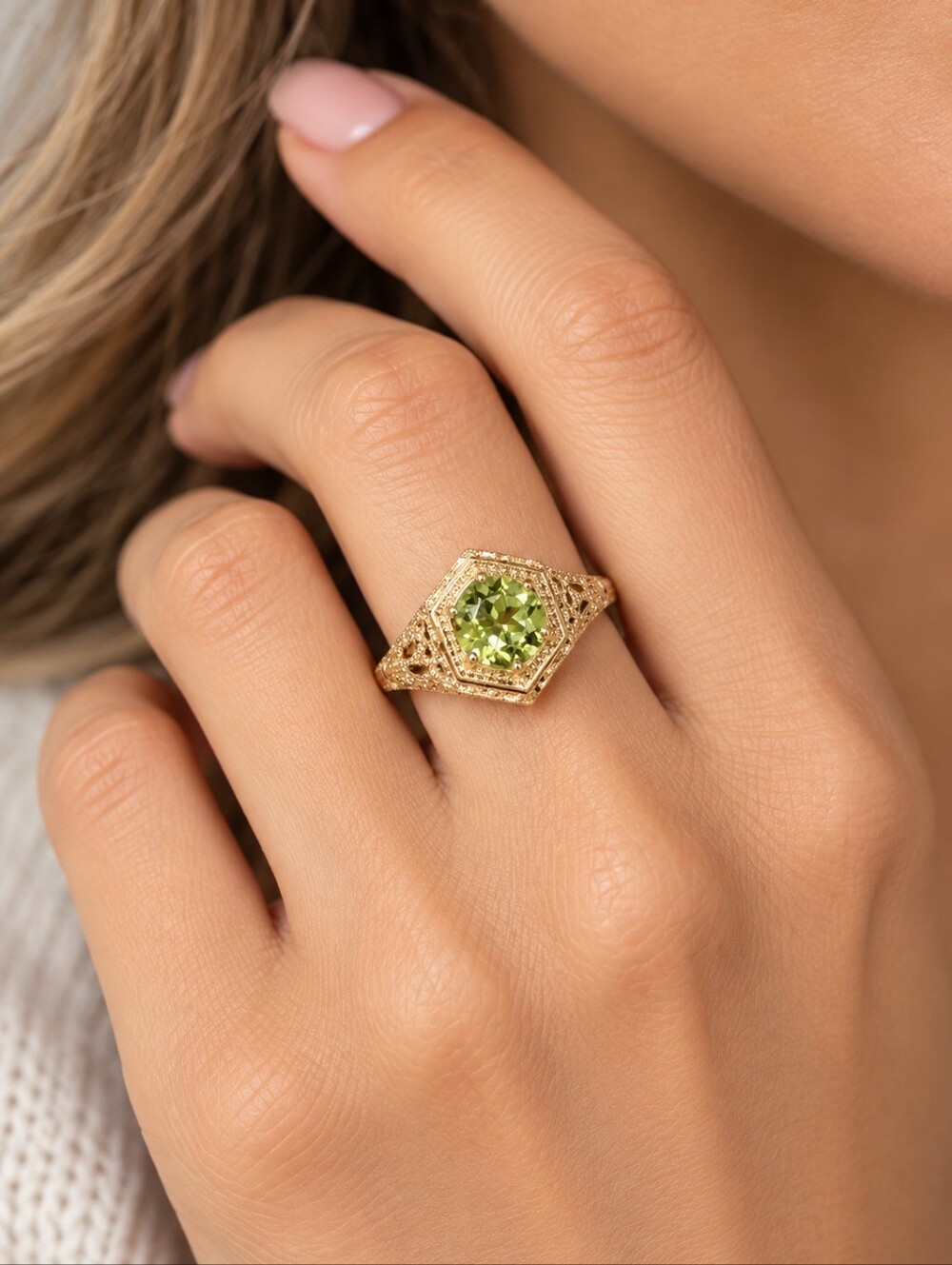 Peridot ring